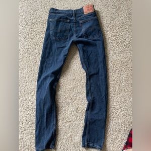 Levis 510 Skinny Fit Jeans 32x34 denim blue USED